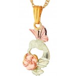 Hummingbird and Rose Pendant - by Landstrom's